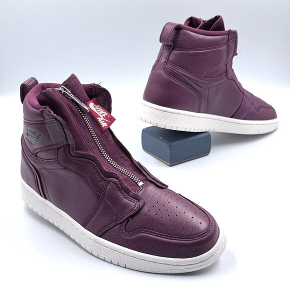 Wmns Air Jordan 1 Retro High Zip 'Bordeaux' - Picture 7 of 13